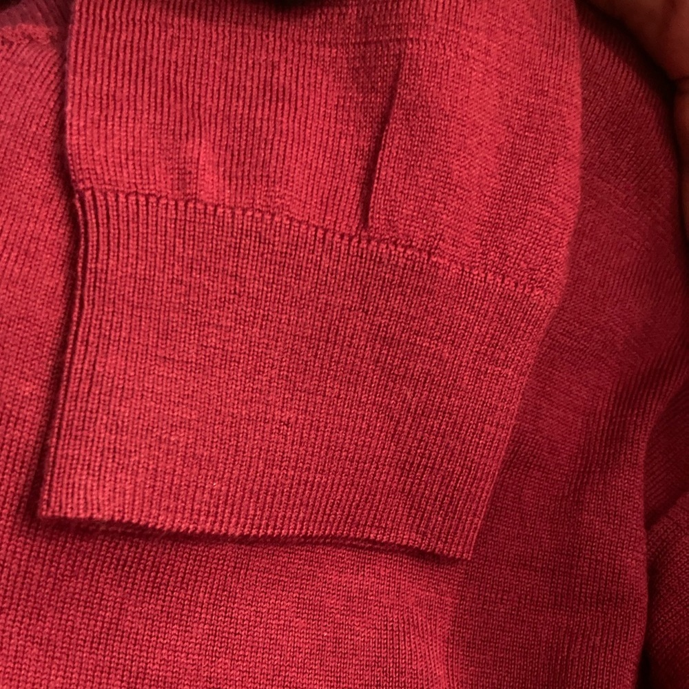 Katherine Barclays Fine Merino Wool Sweater - XL Raspberry NWT - Picture 7 of 7